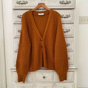 Vici Mustard Knit Cardigan